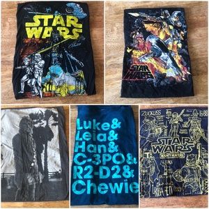 5 Star Wars shirt bundle
